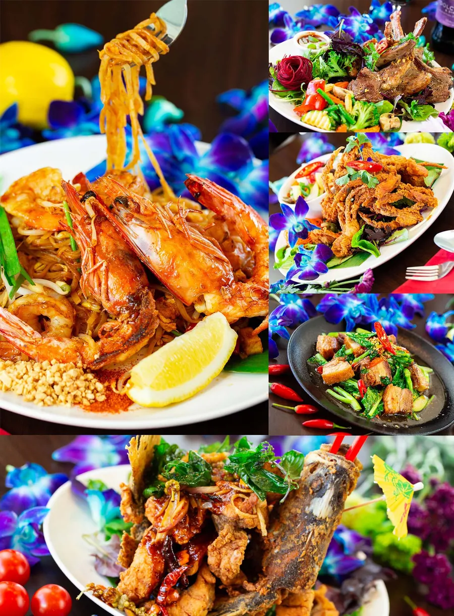 Signature Thai dishes at T Top Thai